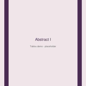 Abstract I